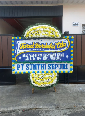 Papan Bunga Duka di Jati Karya