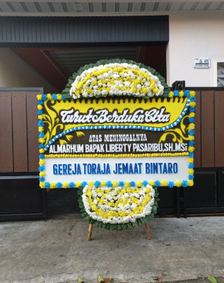 Papan Bunga Duka di Jati Karya